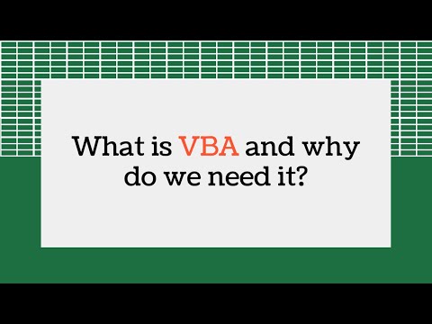 Understanding why VBA Code in Excel is Important | Course on Macros and VBA