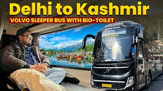 DELHI to SRINAGAR in VOLVO 9600 Sleeper Bus | Dal Lake and Lal Chowk | Delhi to Kashmir