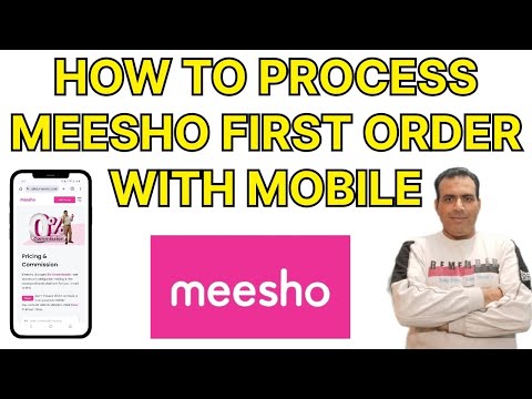 Meesho par  Order ko Mobile se Kaise Process Karen l How to Process Meesho first Order with Mobile