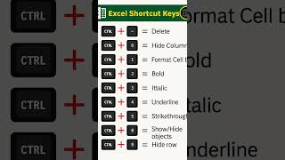 Excel shortcut key's | #computereducation #computer #shortvideos #youtube #computerknowledge