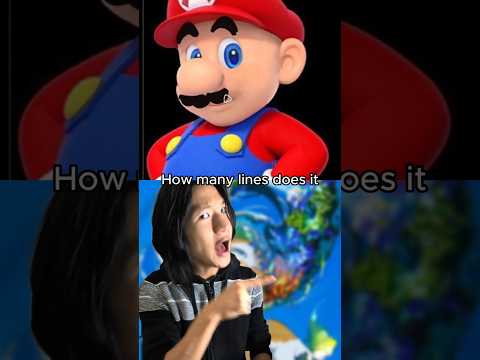 How many Lines does it take to draw Mario??