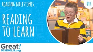 Is your 4th grader building knowledge from reading? - Milestones from GreatSchools