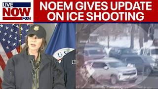 Noem gives official update on ICE shooting, "domestic terrorism"