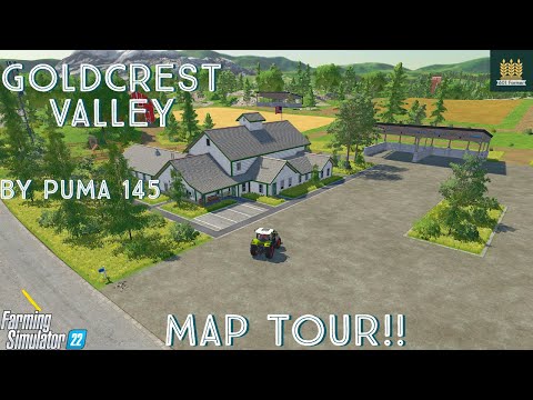 GOLDCREST VALLEY FS22 BY PUMA 145 | Farming Simulator 22 PS5 | Map Tour (review)