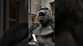 "My phone came broken" 😕📦 #PhoneFail #BrokenPhone #TechTrouble #AnimalFun #aishorts #Gorilla #shorts