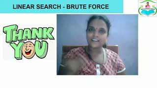 BRUTE FORCE - LINEAR SEARCH