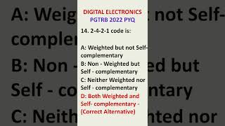 PGTRB 2022 PYQ #pgtrbcs #trbcse #ugcnetcs