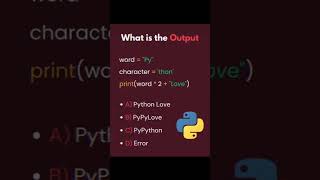What is the output? #python