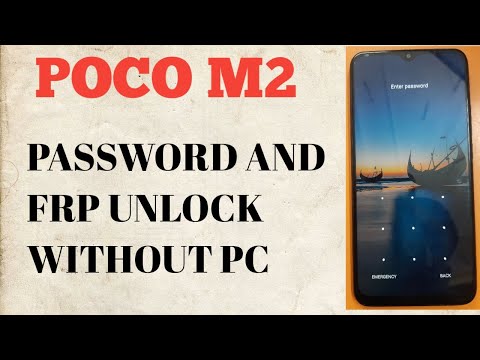 Poco M2 Pattern and Frp Unlock Whitout Pc