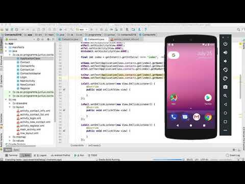 80   Coding for the Contact Info Activity   Learn Android Application Development