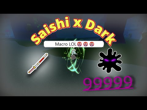【BLOX FRUITS】🔥🔥The God combo!?⚡⚡ Saishi x Dark is OP and crazy!!🎯#bloxfruits #dark #pvp #op #god