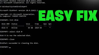 How To Fix Diskpart Has Encountered An Error in Windows - NEW 2026✅