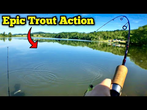 Pa spring trout fishing! 20+Trout! (Non-Stop Action)