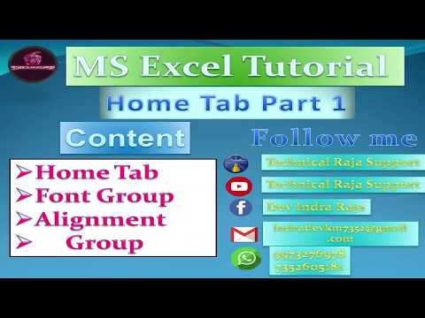 Ms Excel Basic Knowledge Home tab Font change Color Resize Styles Part 1
