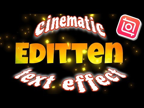 cinematic text effect with inshot. ( InShot tutorial )