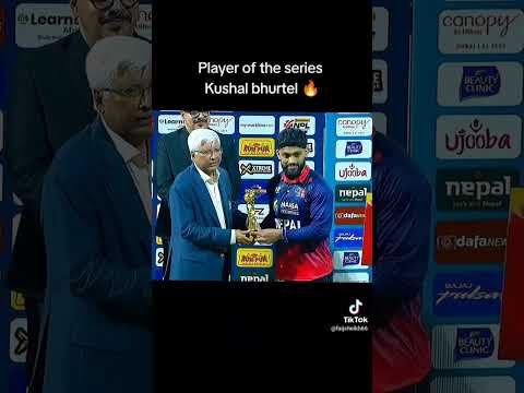 #nepal #cricket #bestplayer this series #kushalbhurtel #international #mama