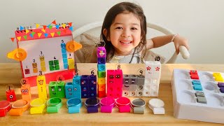 Learn Math with Gabby | Numberblocks Stampoline Park | Baby Playful #addition #funmath