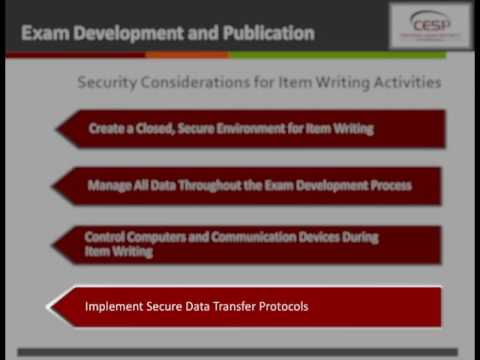 Certified Exam Security Professional - Exam Development and Publication Primer