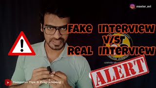 Alert from fake interview #technical #fakeinterview #fakejob