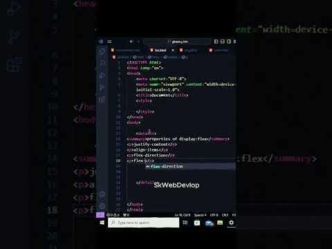 How to define  collapsible  content || Using HTML || HTML new property  #shorts  #html  #htmlcss
