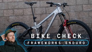 Liam's Frameworks Enduro Bike Check - Rare, US Made, Racer Designed Enduro MTB