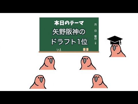 「矢野阪神のドラフト1位」を解説【party parrot】