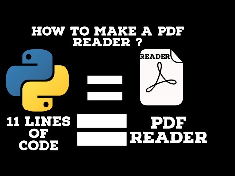 How to Make a Pdf Reader in Python