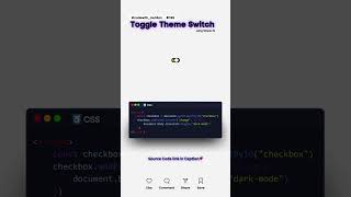 Alternância de tema com #html e #css e #javascript #code  #programming