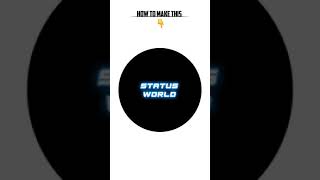 How To Make Text Logo For Instagram & YouTube Channel Text Logo Editing Tutorial World #shorts #logo