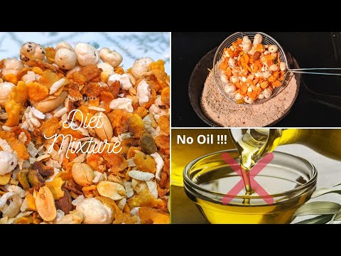 Zero Oil Diet Mixture | Healthy Namkeen Snack recipe