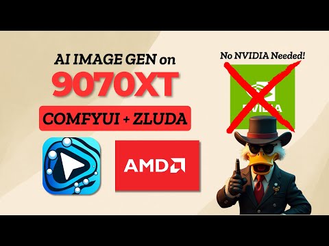 How to Generate AI Images Locally on AMD RX 9070XT with ComfyUI + ZLUDA No NVIDIA Needed!