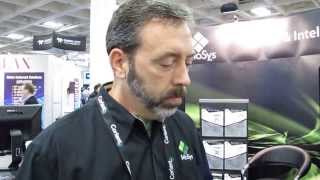 MoSys Bandwidth Engine 2 and Xilinx Kintex UltraScale talk at 15.6Gbps - OFC 2104