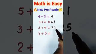 🔥New Pro Puzzle 🤔 for Genius #shorts #MathisEasy #trending #viral