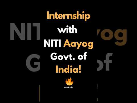 NITI Aayog Internship Scheme is LIVE! – Govt. of India! | Apply Now! Golden opportunity for Students
