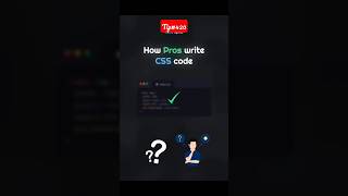Pros writing in CSS #coding #css #webdesign #code #webdevelopment #tutorial #codecademy #htmlcss