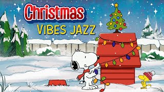 Christmas Vibes Jazz with Snoopy 🎄🎶 | Relaxing Holiday Jazz for Study & Winter Cheer