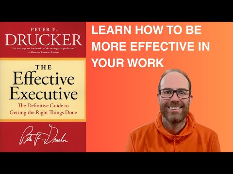 Parsing Drucker's Effective Executive