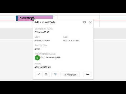 Create business activities in IFS Applications from Office 365.