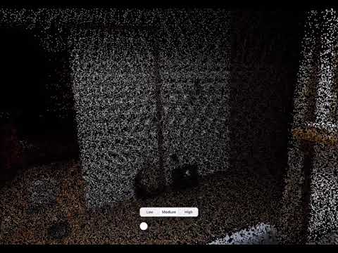 Testing iPad Pro 2020 LiDAR with SceneDepthPointCloud sample