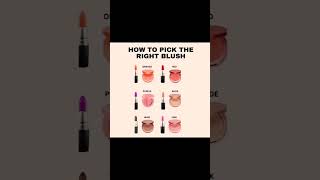 How to  pick right blush#makeuptipsforbeginners #ytshorts
