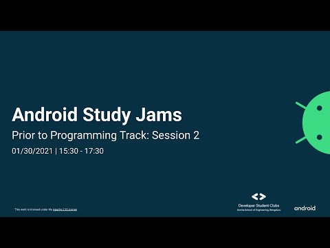 Android Study Jams 2020 Track 2 Session 2