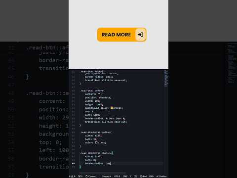🔥 Smooth Animated Button Using Only CSS! #Shorts #htmlcss #coding #animatedbutton #webdesign #css