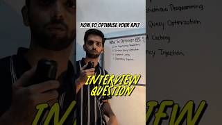 Top API Optimization Tips 🔥 | Crack Your Backend Dev Interview 💻 #interview #coding #api #shorts#ai