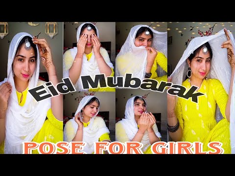 Eid selfie poses🌙/photo poses for eid/ eid Mubarak #shorts