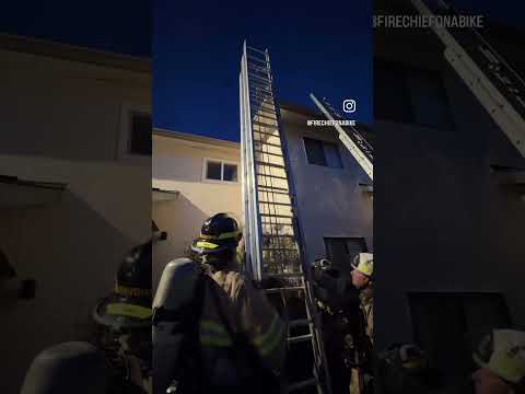 The 35 ft ground ladder is a beast of a tool. #training #FirefighterLife #GroundLadders #SafetyFirst