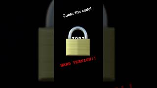 Guess the code! (Hard difficulty)