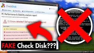 This is NOT Check Disk.