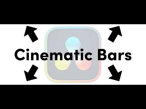 Professional Cinematic Bars Made EASY in DaVinci Resolve