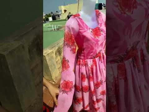 saree convert to gown 💗🌺 #affordablefashion #dress #shorts