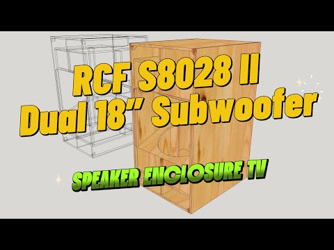 RCF S8028 II Dual 18″ Subwoofer Enclosure | 3D Modeling in SketchUp #speakerenclosuretv